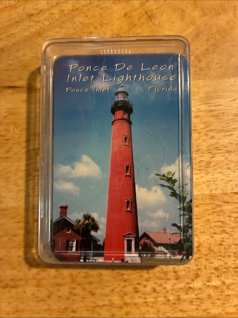 Ponce De Leon Inlet Lighthouse Deck of Playing Cards - Red Lighthouse